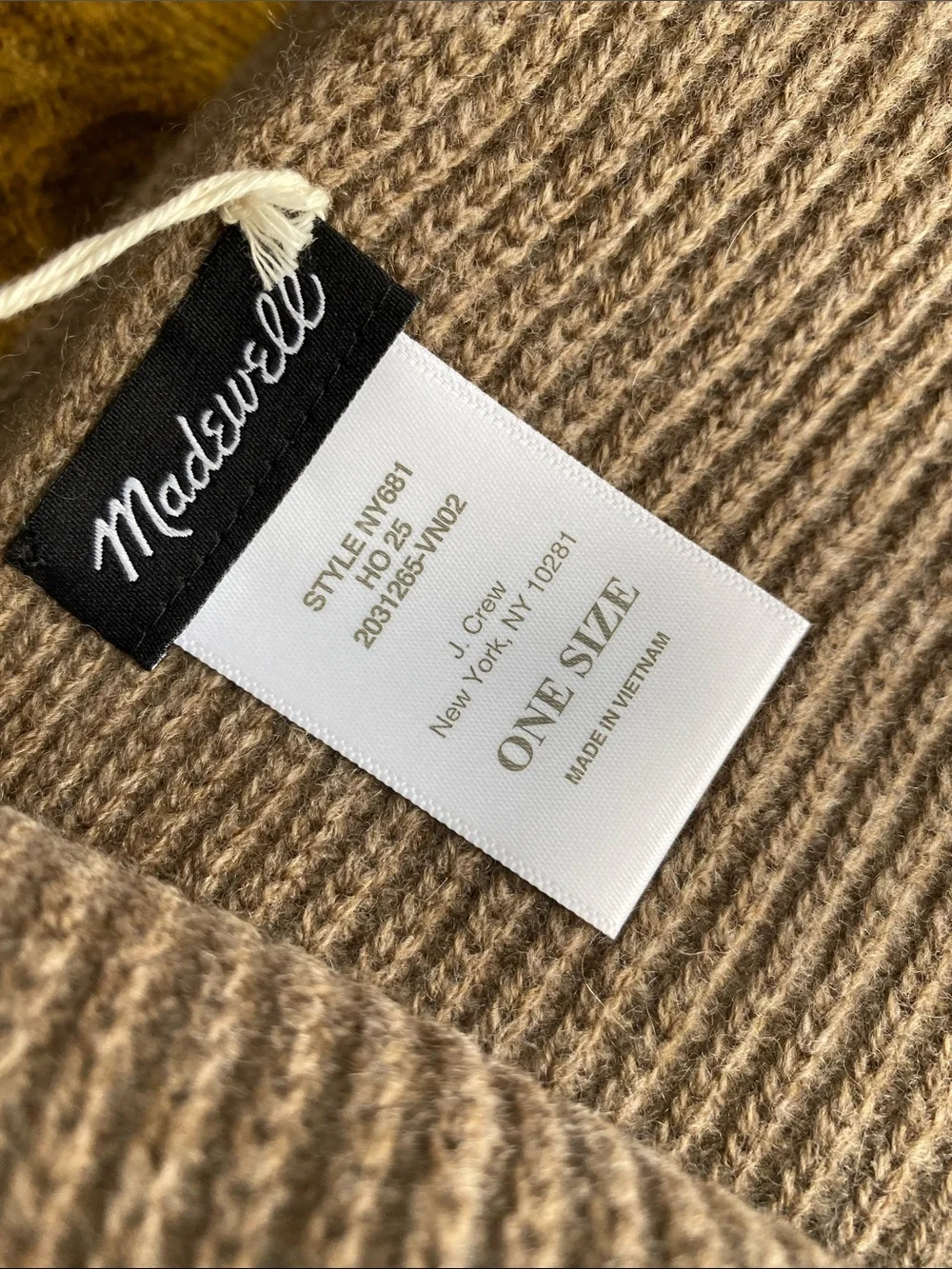 NWT MADEWELL Knit Scarf in Wool Blend